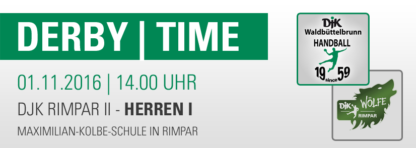 Derby Time: DJK Rimpar II - DJK Waldbüttelbrunn Bayernliga Herren